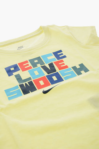 T-Shirt Girocollo con Stampa sul Fronte