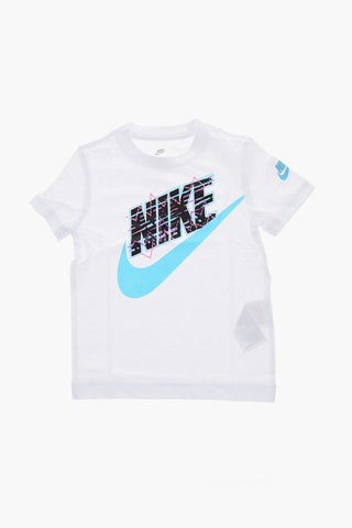 T-Shirt Girocollo NEW WAVE FUTURA con Logo Stampato