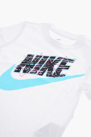 T-Shirt Girocollo NEW WAVE FUTURA con Logo Stampato