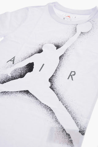 AIR JORDAN Crew-Neck FLIGHT ESSENTIALS T-shirt with Spay Logo Effect