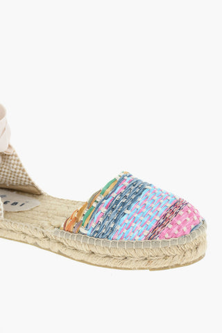 Sandali In Raffia Intrecciata