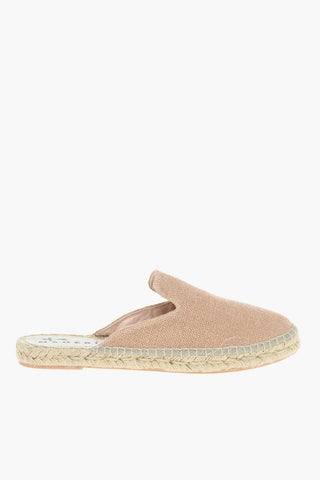 Rubber Soles Canvas Mules