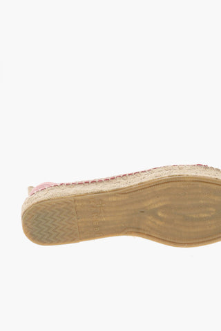 Sneakers Low-Top In Pelle scamosciata con Suola Espadrillas