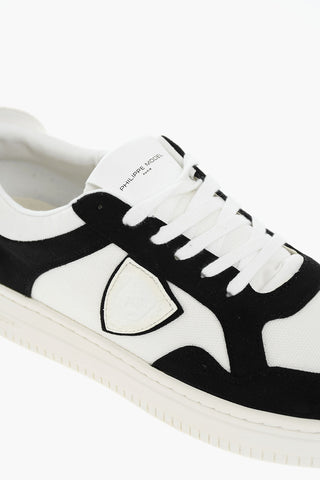 Sneakers Low-Top In Pelle Scamosciata Con Logo Ricamato
