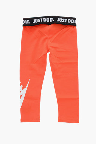 Leggings with Logo Band at Waist