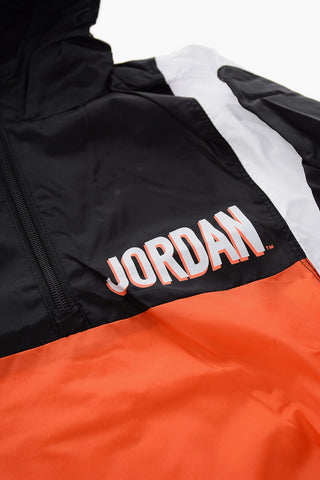 AIR JORDAN Giacca A Vento A 2 Tasche con Mezza Zip