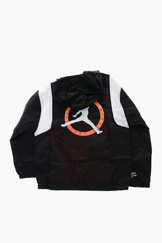 AIR JORDAN Giacca A Vento A 2 Tasche con Mezza Zip
