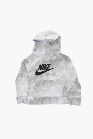 Felpa Hoodie CLUB In Cotone Felpato Effetto Sfumato