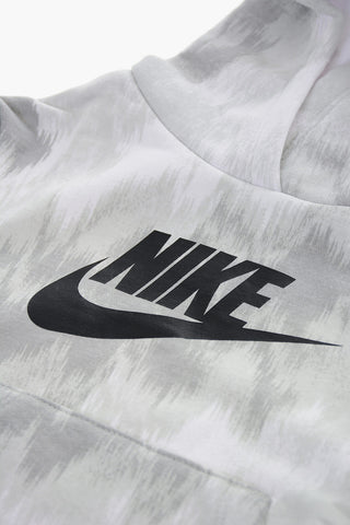 Felpa Hoodie CLUB In Cotone Felpato Effetto Sfumato