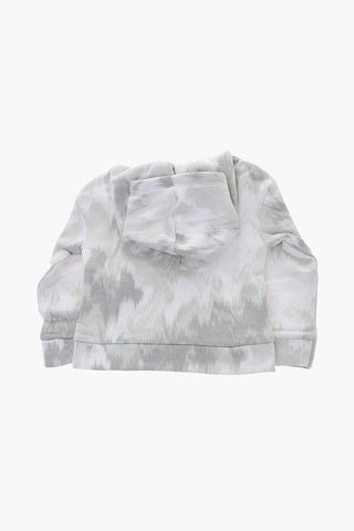 Felpa Hoodie CLUB In Cotone Felpato Effetto Sfumato