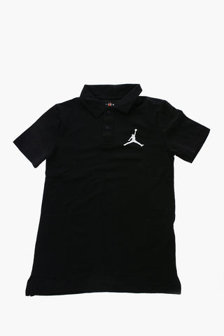 AIR JORDAN 2-Buttons Polo Shirt with Contrasting Logo