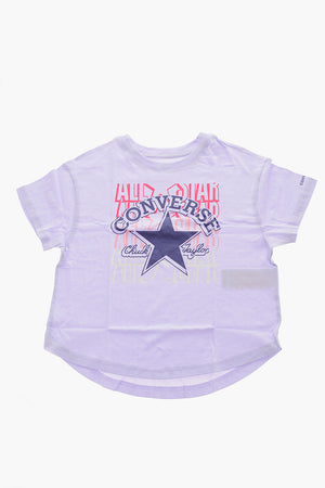ALL STAR CHUCK TAYLOR Crewneck T-Shirt BOYFRIEND FIT with Front Logo Print