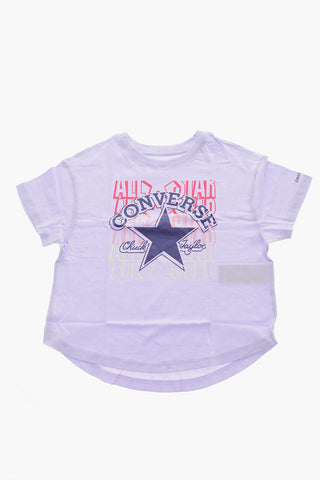ALL STAR CHUCK TAYLOR T-Shirt mit Rundhalsausschnitt BOYFRIEND FIT mit Logoaufdruck vorne
