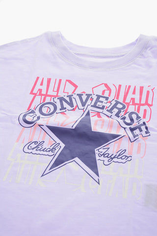 ALL STAR CHUCK TAYLOR Crewneck T-Shirt BOYFRIEND FIT with Front Logo Print