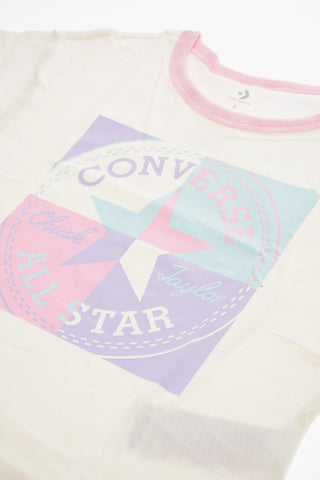ALL STAR CHUCK TAYLOR Crewneck T-Shirt with Oversized Printed Logo