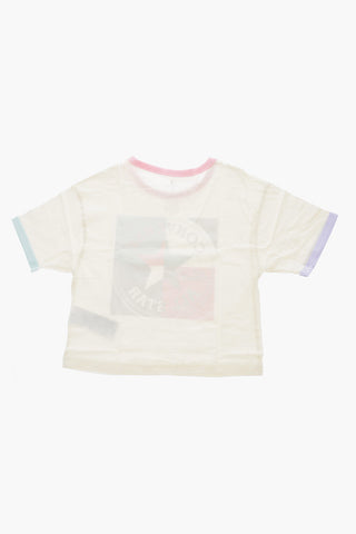 ALL STAR CHUCK TAYLOR T-Shirt Girocollo con Maxi Logo Stampato