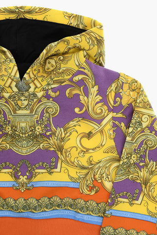 Barocco Printed Brushed Cotton Hoodie