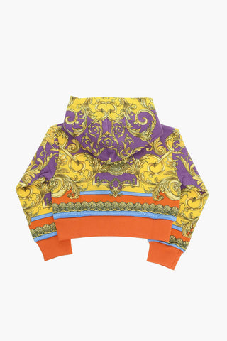 Barocco Printed Brushed Cotton Hoodie