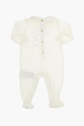Playsuit with Collar and Logo Print