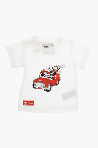DISNEY Shorts and Tee Set with Graphic Print and Logo Patch