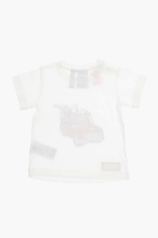 DISNEY Shorts and Tee Set with Graphic Print and Logo Patch