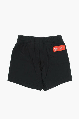 DISNEY Shorts and Tee Set with Graphic Print and Logo Patch