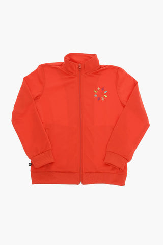 Felpa Zip Up a Collo Alto con Stampa Logo