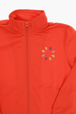 Felpa Zip Up a Collo Alto con Stampa Logo