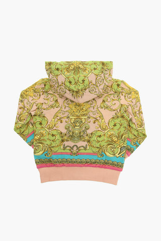 Hoodie Sweatshirt with Allover BAROCCO Print