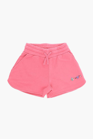 Drawstringed MONSTERS Shorts with Logo Print