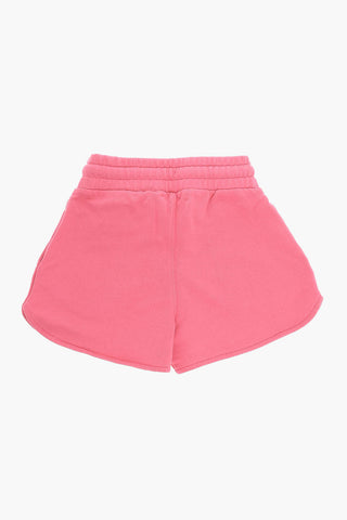 Drawstringed MONSTERS Shorts with Logo Print