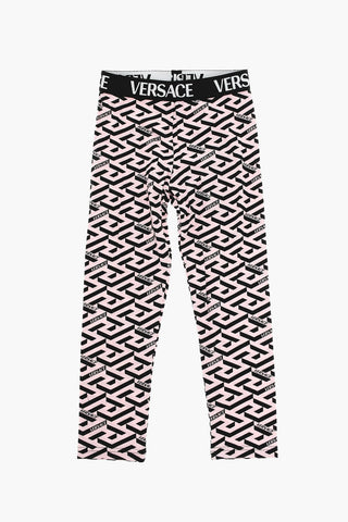 LA GRECA Printed Leggings with Logoed Waistband
