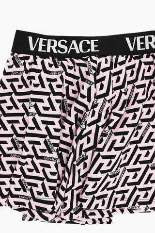 Wide-leg LA GRECA Shorts with Logoed Waistband