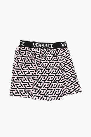 Wide-leg LA GRECA Shorts with Logoed Waistband