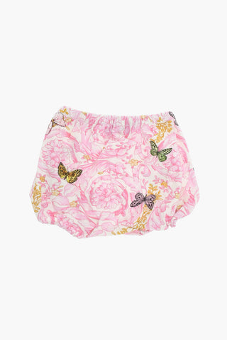 Flared Dress with BUTTERFLY BAROCCO Motif