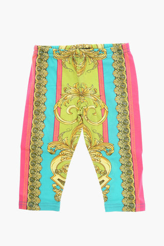 Leggings with BAROCCO Motif and Elasticated Waistband