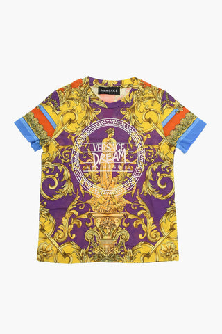 BAROCCO Motif T-shirt with DREAM Lettering