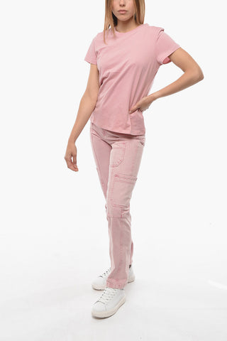 Solid Color Crew-neck UMA T-Shirt