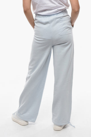 Drawstring Waist Sweatpants with Love Club Embroidery