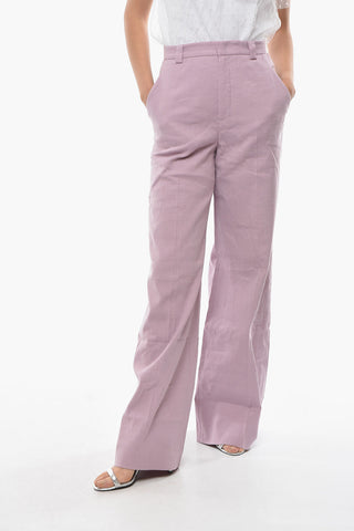 Stretchy Linen and Cotton Palazzo Pants