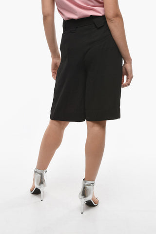 double Pleat Shorts with Belt