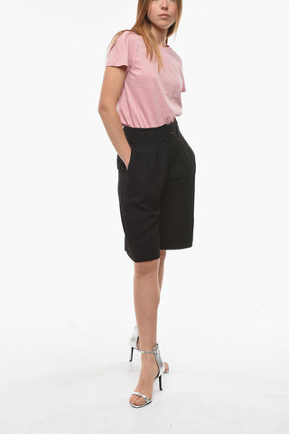 double Pleat Shorts with Belt