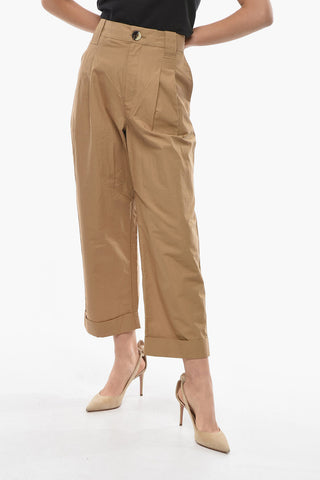 High-Waist Double Pleat Pants