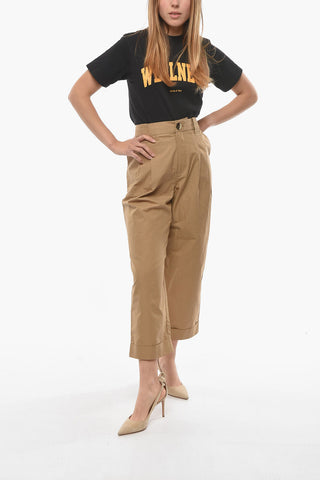 High-Waist Double Pleat Pants