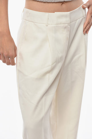 Single Pleat LOGAN Pants with Straps on the Ankle