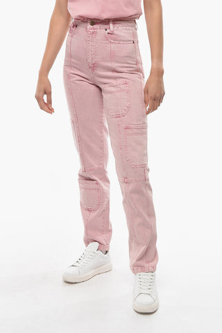 BIRGER CHRISTENSEN Jeans Cargo ORENDA a Vita Alta 17cm