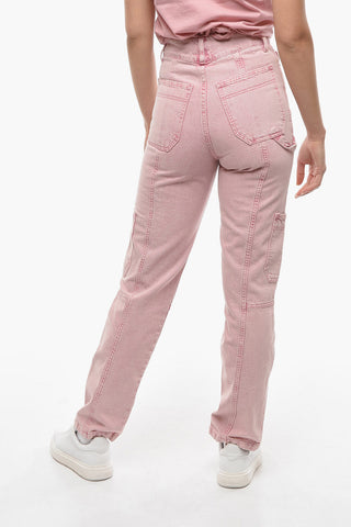 BIRGER CHRISTENSEN Jeans Cargo ORENDA a Vita Alta 17cm