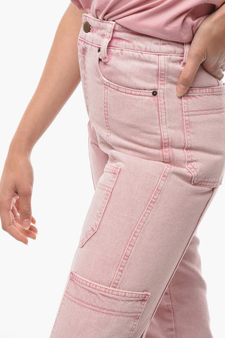 BIRGER CHRISTENSEN Jeans Cargo ORENDA a Vita Alta 17cm