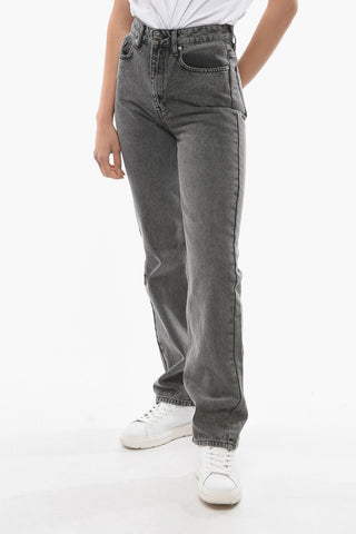 BIRGER CHRISTENSEN Jeans LYNN Straight Fit Effetto Acid Wash 20cm