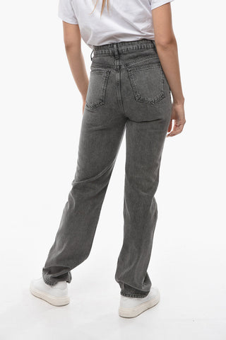 BIRGER CHRISTENSEN Jeans LYNN Straight Fit Effetto Acid Wash 20cm